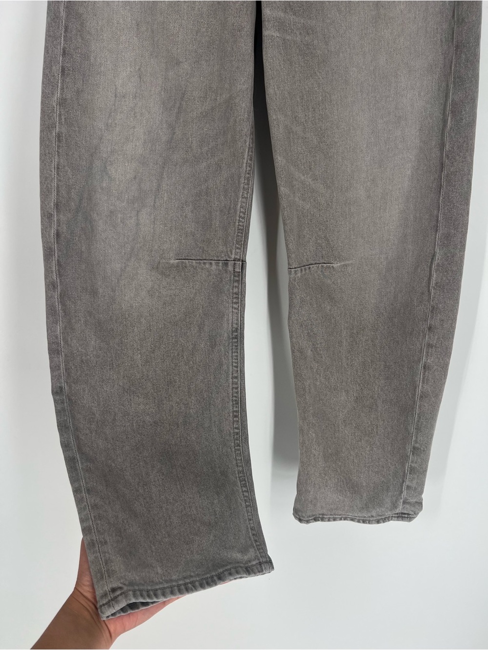 Citizens Of Humanity Miro Gray Denim Designer Horseshoe Barrel Western Jeans 27 - Picture 2 of 11